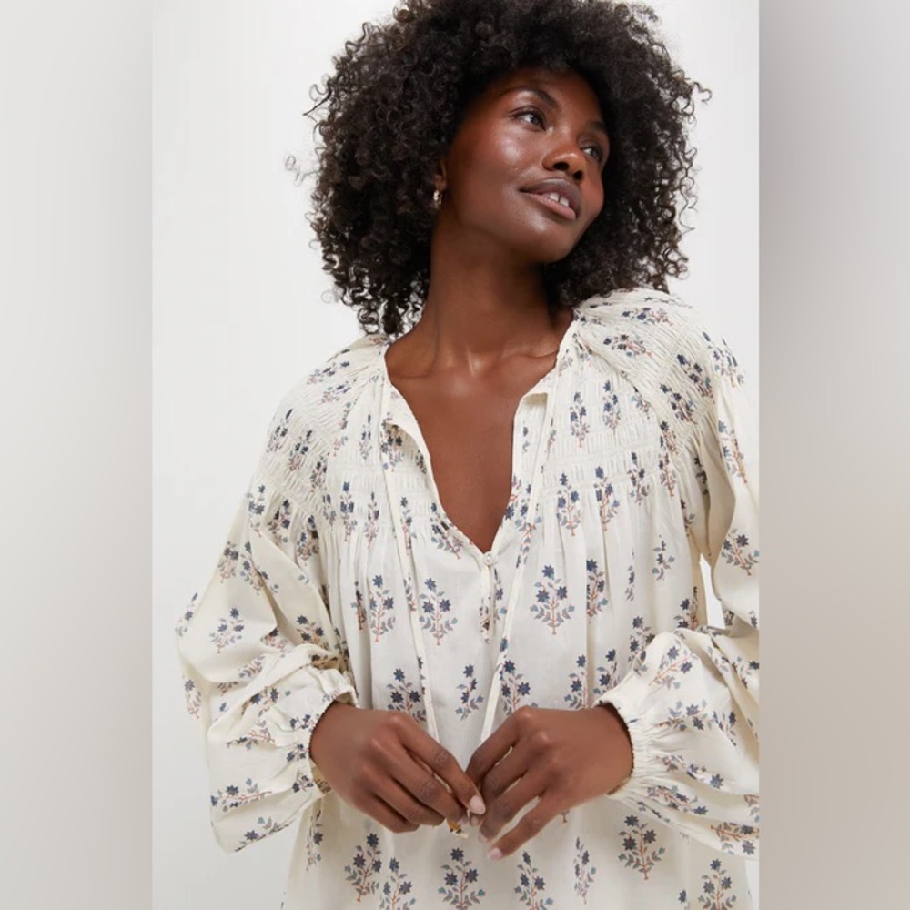 Lovestitch Cream Floral Women's Top